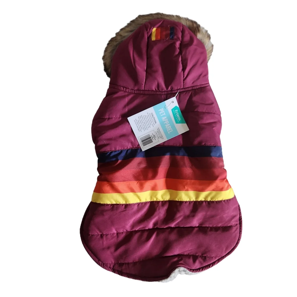 (2) TWO  Pet Apparel Small Dog /Cat  Parka and Sweater-  Up to 20lb
